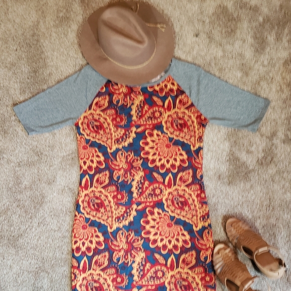 Lularoe print dress - Picture 1 of 1